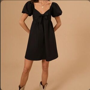 Altar’d State black Jaycee Bow dress